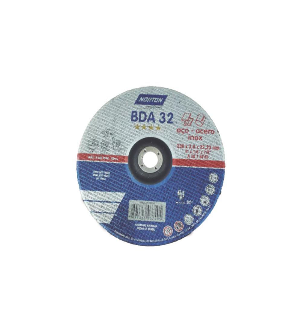 DISCO CORTE CENTRO DEPRIMIDO METAL Norton 230x3.0
